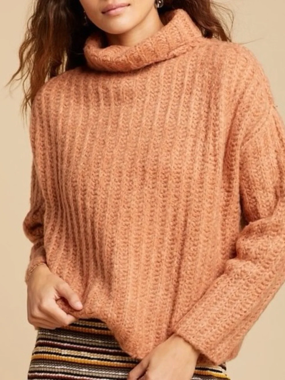 Oversized Chunky Turtleneck Sweater